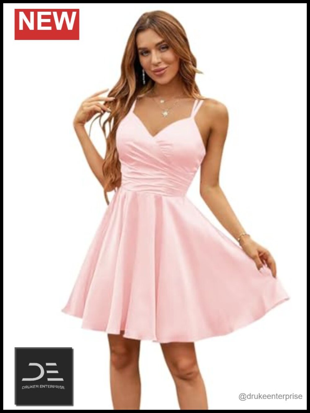 Spaghetti Straps Homecoming Dress with Pockets A-Line Short Prom Party